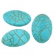 Howlite dos plat Cabochon Oval 13x18mm
