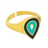 24K Gold Plated/ Black/ Turquoise/ Ivory