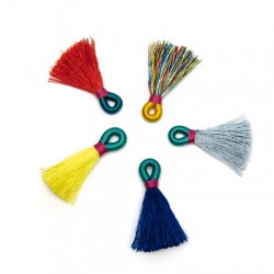 Synthetic Tassel With Cap ~40mm