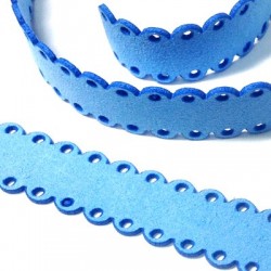 Cordón de Antelina Plano con Agujeros 20mm (36cm)