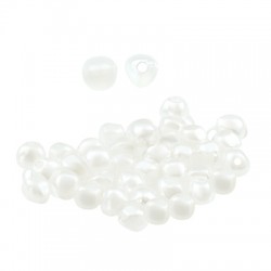 Pearl ABS Bead Round Irregular 3mm (Ø1mm)