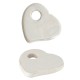Ceramic Pendant Heart w/ Enamel 29x26mm/4.2mm