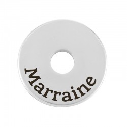 Brass Washer Round “Marraine” 20mm/1.9mm (Ø5.2mm)