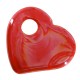 Ceramic Pendant Heart w/ Enamel 38x35mm/5.2mm