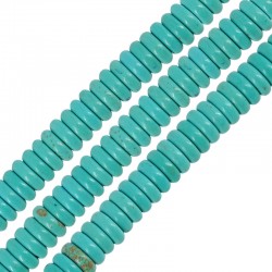 Ημιπολύτιμη Πέτρα Χαολίτης Ροδέλα 6mm/2mm (Ø1.5mm) (~180τμχ)