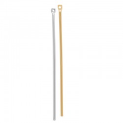 Barrette Pendentif en Laiton 70 x 1.5 mm Ø 1 mm