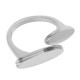 Stainless Steel 304 Ring Oval 20x5.5mm (Ø18mm Size 8)