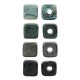 Ceramic Slider Cube w/ Enamel 15mm (Ø5mm)