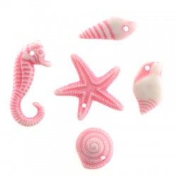 Acrylic Charm Seahorse Shell Starfish