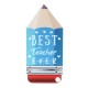 Πλέξι Ακρυλικό Επιτραπέζιο Μολύβι "Best Teacher" 55x117mm
