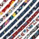 Ruban plat avec Fleurs (~10 mm (~10 m)