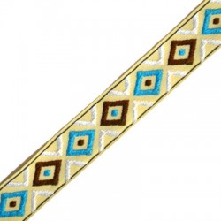 Cinta Tejida con Rombos 20mm (10mtr/rollo)