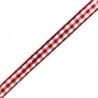 Plaid Bordeaux/White