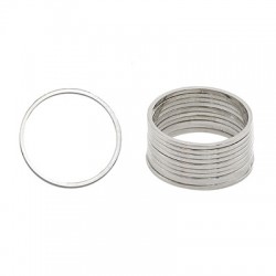 Brass Ring Round Hollow 20mm