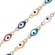 Catena in Acciaio Inossidabile con Occhio Portafortuna Ovale 4x10.4mm