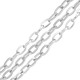 Stainless Steel 304 Chain Oval Rings 4x8mm/1.1mm