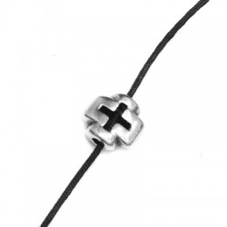 Zamak Bead Cross 8mm (Ø 1.8mm)