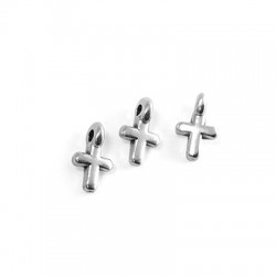 Zamak Charm Cross 5x9mm