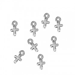 Zamak Charm Cross 5x8mm