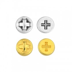 Zamak Slider Round Cross 9mm/5mm (Ø3.2x1.8mm)