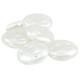 Pearl ABS Bead Round Flat 16mm Ø1mm