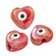 Enamel Ceramic Heart Eye 13x10mm (Ø 3mm)
