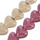 Ceramic Bead Heart w/ Enamel 34x22mm (Ø5mm)