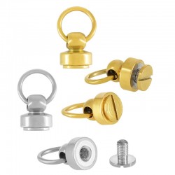 Stainless Steel 304 Clasp Screw 8mm & Hoop 10x1mm (2pcs/Set)