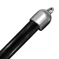 Zamak End Cap 18x11mm Ø8.2mm