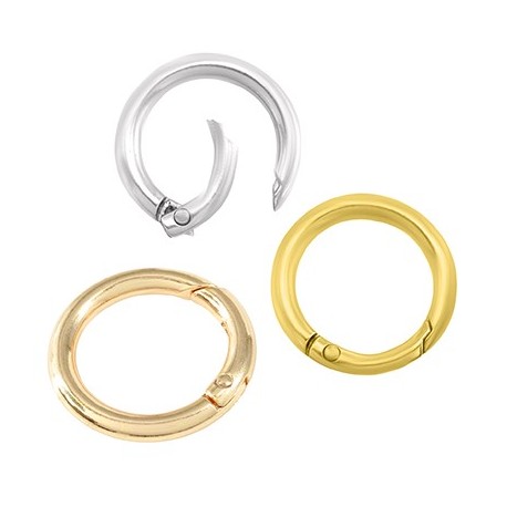 Zamak Lobster Clasp Round Keyring 35mm/5mm Nikolis Group