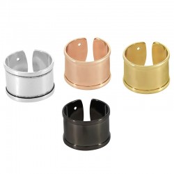 Brass Ring Base for 10mm Flat Cord