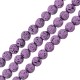 Lava Bead Round Light Purple (~4mm) (Ø~0.4mm) (~92pcs)