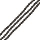Λάβα Χάντρα Στρογγυλή Γκρι (~4mm) (Ø~0.4mm) (~92τμχ)