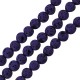 Lava Bead Round Purple (~6mm) (Ø~0.5mm) (~62pcs)