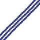 Λάβα Χάντρα Στρογγυλή Μπλε (~6mm) (Ø~0.5mm) (~62τμχ)