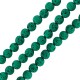 Λάβα Χάντρα Στρογγυλή Πράσινο (~8mm) (Ø~0.6mm) (~46τμχ)