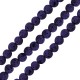 Lava Bead Round Purple (~8mm) (Ø~0.6mm) (~46pcs)