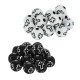 Acrylic Bead Round w/ Cross 8mm (Ø2.2mm) (~250pcs)