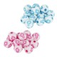 Acrylic Bead Round w/ Cross 8mm (Ø2.2mm) (~250pcs)