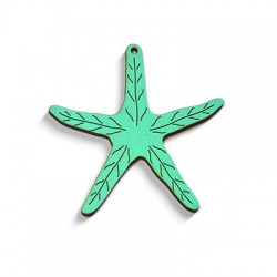 Wooden Pendant Seastar 70mm