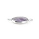 Brass Round Setting 15mm With Amethyst Stone