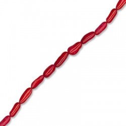 Κοράλι Μπαμπού Χάντρα Σωληνάκι 4x10mm