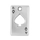 Zamak Charm Card Ace of Spades 16x9mm