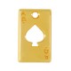 Zamak Charm Card Ace of Spades 16x9mm