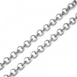 Chaîne maille  Jaseron 6mm en Acier Inoxydable 304