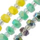 Glass Bead Faceted 4mm/ 3mm (Ø0.9mm) (~150pcs)