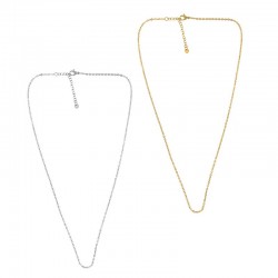 Stainless Steel 304 Necklace Chain Oval 42cm