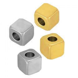 Perles Tubes10mm (Ø5mm) en Acier Inoxydable 316