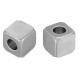 Stainless Steel 304 Bead Cube 10mm Ø5mm