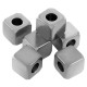 Stainless Steel 304 Bead Cube 10mm (Ø5mm)